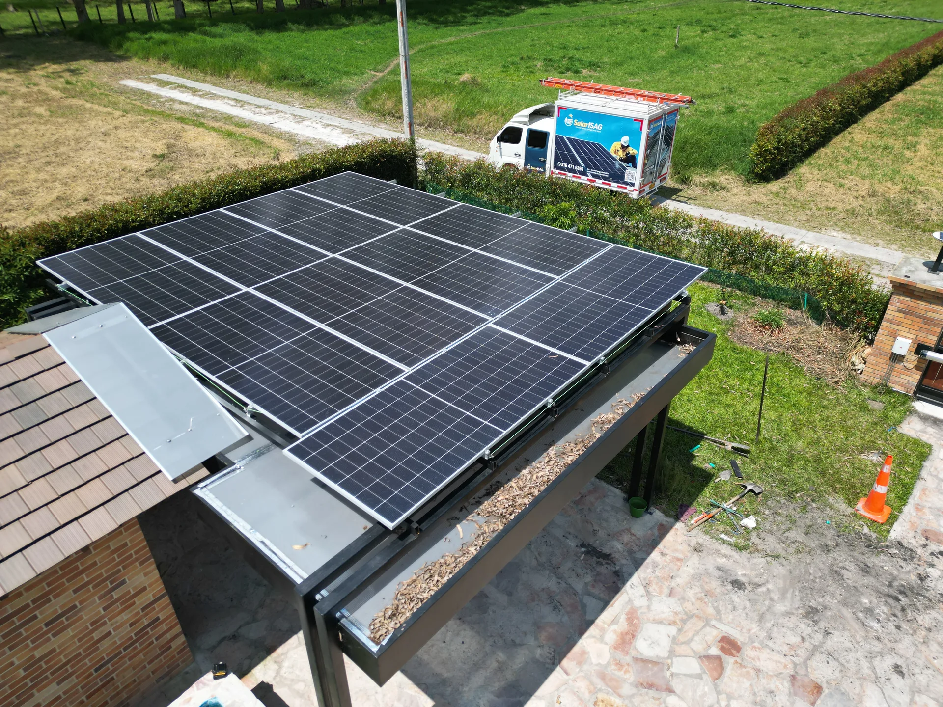 Mesa de Los Santos — instalación de paneles solares, foto 1